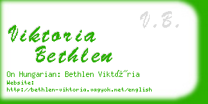 viktoria bethlen business card